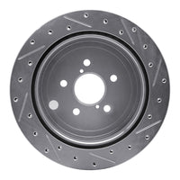 R1 Concepts R1 10-25 Scion FR-S Rear Left Drilled & Slotted Silver Brake Rotor