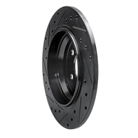 R1 Concepts R1 03-06 Mercedes-Benz CL500 Rear Right Drilled & Slotted Black Brake Rotor