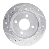 R1 Concepts R1 81-87 Chrysler Town & Country Front Right Drilled & Slotted Silver Brake Rotor