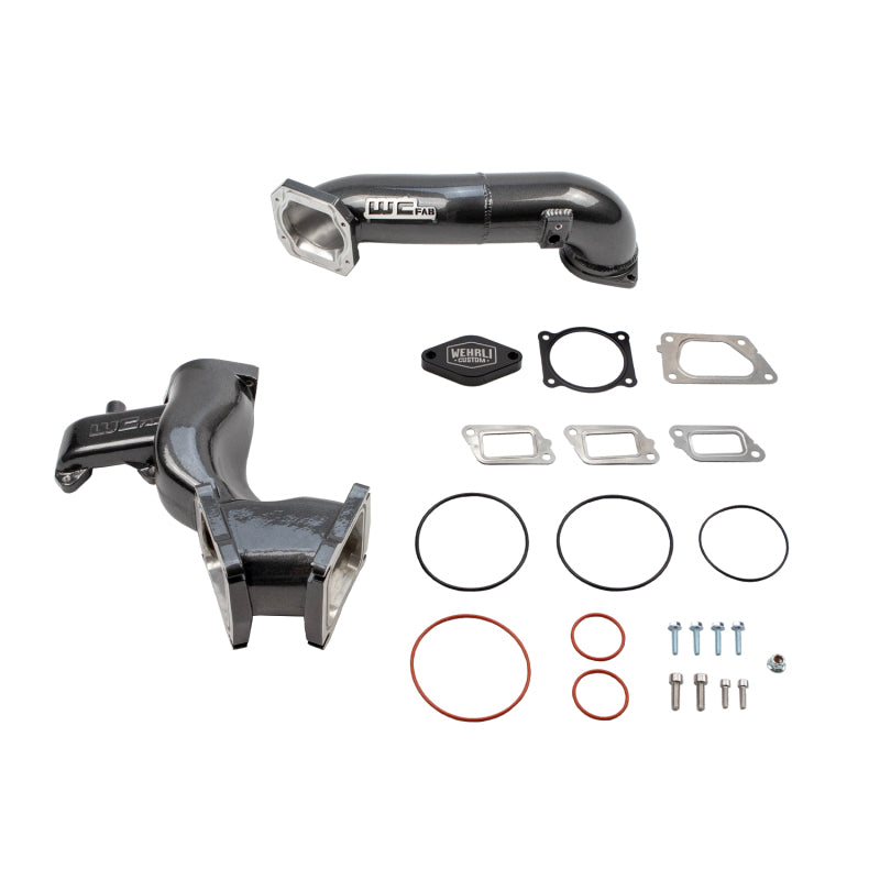 Wehrli 11-16 Chevrolet 6.6L LML Duramax High Flow Y-Bridge Kit - Chevy Orange