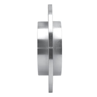 R1 Concepts R1 97-98 Volvo S90 Rear Left Drilled & Slotted Silver Brake Rotor