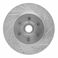 R1 Concepts R1 04-08 Ford F-150 RWD Front Right Drilled & Slotted Silver Brake Rotor
