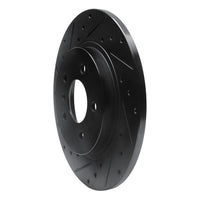 R1 Concepts R1 05-05 Buick Terraza Rear Left Drilled & Slotted Black Brake Rotor