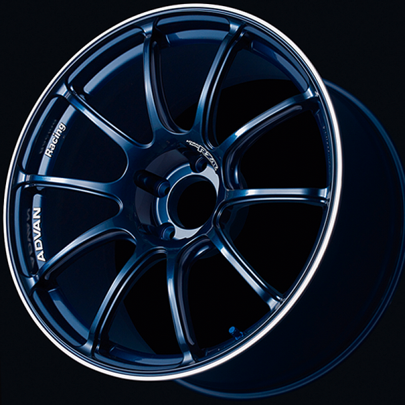 Advan RZII 15x5.0 / +45 Offset / 4x100 / 63mm Bore / Racing Indigo Blue and Ring