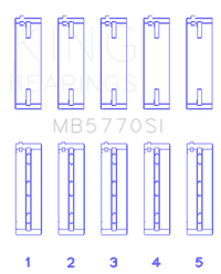 King Engine Bearings Nissan/Infiniti VK45 - VK50 - VK56 Main Bearing Set - Size STD