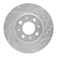 R1 Concepts R1 93-95 Volvo 850 Front Left Drilled & Slotted Silver Brake Rotor
