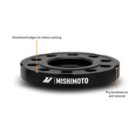 Mishimoto Wheel Spacers - 5x112 - 66.5 - 15 - M14 - Black