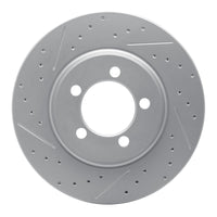 R1 Concepts R1 65-66 Ford Galaxie Front Left Drilled & Slotted Geo-Carbon Rotor