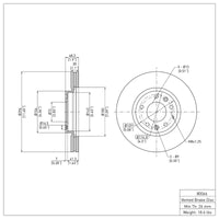 DFC 07-12 Mazda CX-7 Front Brake Rotor