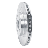 R1 Concepts R1 08-14 Cadillac CTS Front Right Drilled & Slotted Silver Brake Rotor