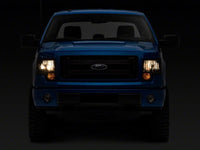 Raxiom 09-14 Ford F-150 Axial OEM Style Rep Headlights- Chrome Housing- Smoked Lens