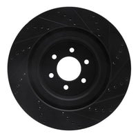 R1 Concepts R1 2003-2017 Dodge Viper Front Left Drilled & Slotted Black Brake Rotor