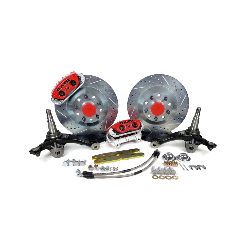 Baer Brakes 71-76 GM Full Size Passenger Cars 13in Classic Series Front Brake Kit - Red