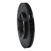 R1 Concepts R1 85-12 Nissan NP300 (Mexico) Front Left Drilled & Slotted Black Brake Rotor