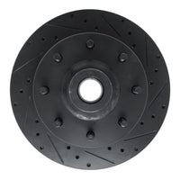 R1 Concepts R1 78-81 Dodge B350 Front Right Drilled & Slotted Black Brake Rotor