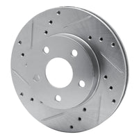 R1 Concepts R1 80-89 Buick SKYLARK Front Left Drilled & Slotted Silver Brake Rotor