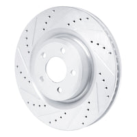 R1 Concepts R1 20-25 Ford Explorer Front Left Drilled & Slotted Silver Brake Rotor