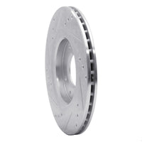 R1 Concepts R1 89-91 Peugeot 405 Front Right Drilled & Slotted Silver Brake Rotor
