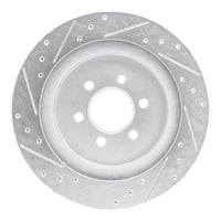 R1 Concepts R1 92-02 Dodge Viper Rear Right Drilled & Slotted Silver Brake Rotor