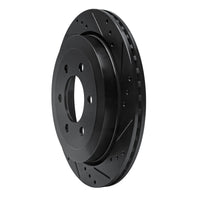 R1 Concepts R1 07-17 Ford Expedition Rear Right Drilled & Slotted Black Brake Rotor