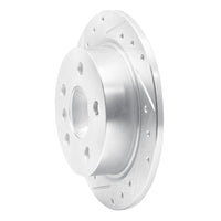 R1 Concepts R1 14-24 Mini Cooper (Excl Clubman) Rear Left Drilled & Slotted Silver Brake Rotor