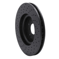 R1 Concepts R1 94-02 Mercedes-Benz E500 Left Front Drilled Black Brake Rotor