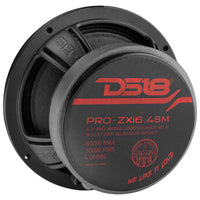 DS18 6.5in 300 Watts RMS 4 ohm Neodymium and Ferrite Magnet Bullet Mid-Range Loudspeaker