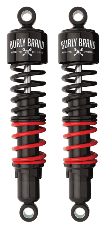 Burly Brand H-D Touring Stiletto Shocks 13in HD - Black