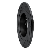 R1 Concepts R1 06-10 Pontiac Solstice Rear Right Drilled & Slotted Black Brake Rotor