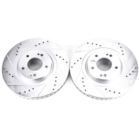 PowerStop Power Stop 13-18 Hyundai Santa Fe Sport Front Evolution Drilled & Slotted Rotors - Pair