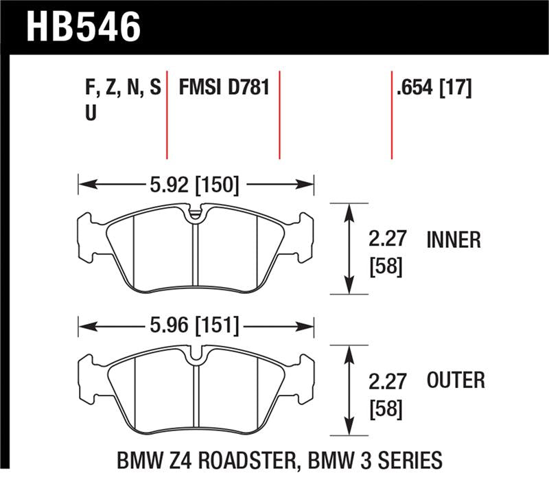 Hawk Performance Hawk HPS Street Brake Pads