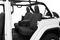 Bestop 18-23 Jeep Wrangler JL 4-Door Exc. 4Xe Rear W/ Fold Down Arm Rest Seat Covers (Black Diamond)