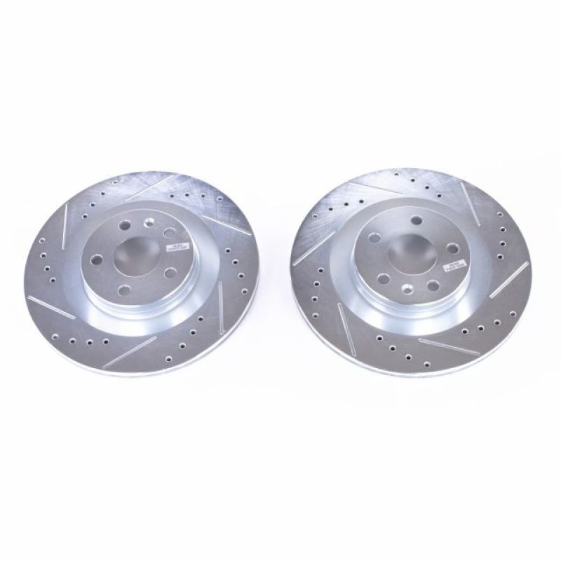 PowerStop Power Stop 16-18 Volvo S90 Rear Evolution Drilled & Slotted Rotors - Pair