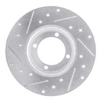 R1 Concepts R1 78-83 Dodge CHALLENGER Front Right Drilled & Slotted Silver Brake Rotor