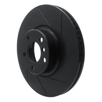 R1 Concepts R1 16-18 BMW X4 Left Front Slotted Black Brake Rotor