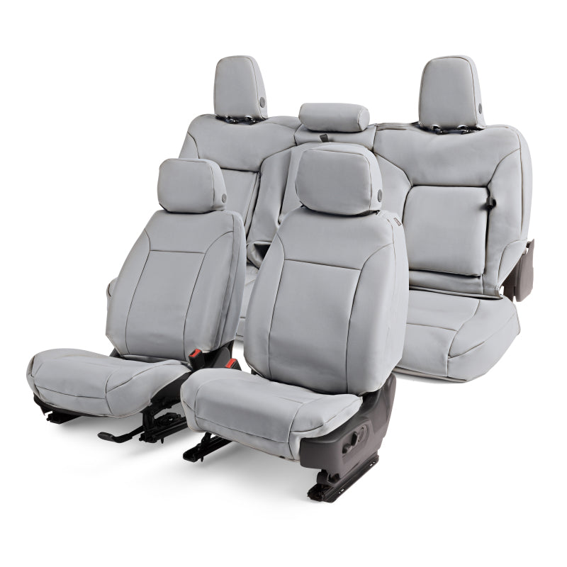 Covercraft 24-25 Ford F250-F550 Leatherette PrecisionFit Custom Front Row Seat Covers - Light Grey