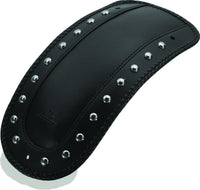 Mustang Motorcycle Mustang 00-17 Harley Softail FLSTS, FLSTN, FLSTC w/Stud Plate Fender Bib w/Studs - Black