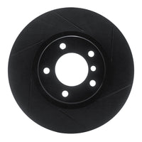 R1 Concepts R1 95-02 BMW M3 Left Front Slotted Black Brake Rotor