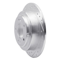 R1 Concepts R1 04-06 Kia AMANTI Rear Left Drilled & Slotted Silver Brake Rotor