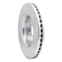 R1 Concepts R1 11-22 Dodge Durango Front Left Drilled & Slotted Silver Brake Rotor