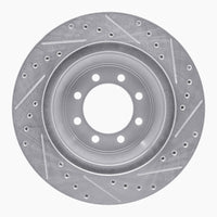 R1 Concepts R1 75-94 Ford E-350 Econoline Club Wagon Front Left Drilled & Slotted Silver Brake Rotor