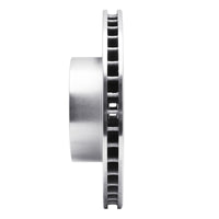R1 Concepts R1 87-95 BMW 735IL Front Left Drilled & Slotted Silver Brake Rotor