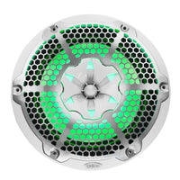 DS18 NXL-M Series Spkr w/ RGB LED Lights 10in 2-Way 200 Watts RMS 4 ohm Wht Grill Detached w/ Cover