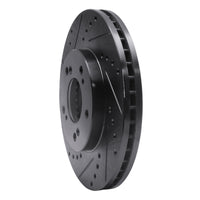 R1 Concepts R1 93-95 Acura Legend Front Left Drilled & Slotted Black Brake Rotor