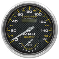 AutoMeter 160mph & 8k RPM Electric Program 5in. Carbon Fiber Gauge Tach/Speedo