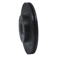 R1 Concepts R1 97-01 Infiniti Q45 Front Right Drilled & Slotted Black Brake Rotor