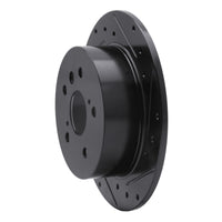 R1 Concepts R1 2012-2018 Lexus ES300H Rear Right Drilled & Slotted Black Brake Rotor