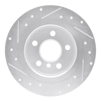 R1 Concepts R1 14-25 BMW 220i (Mexico) Rear Right Drilled & Slotted Silver Brake Rotor