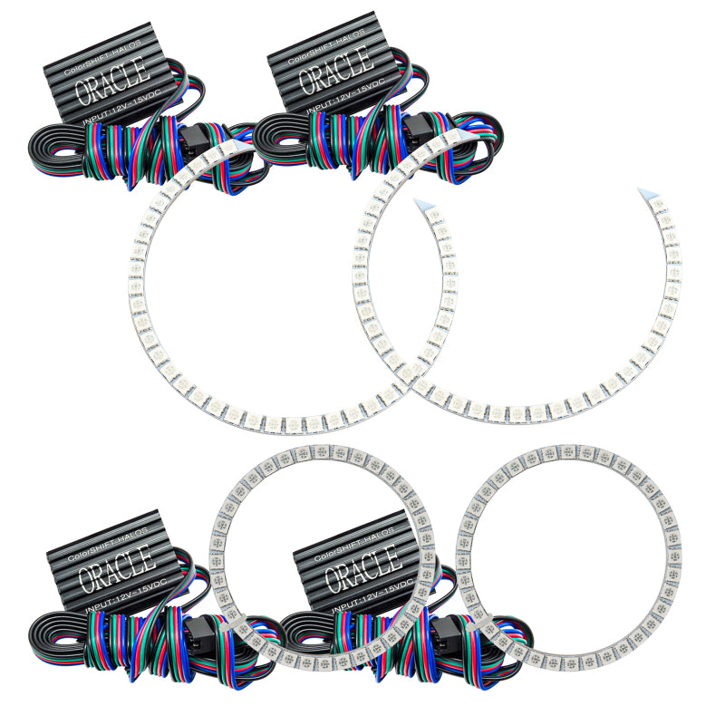 ORACLE Lighting Oracle Nissan Altima Sedan 10-12 Halo Kit - ColorSHIFT w/o Controller