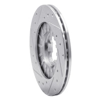 R1 Concepts R1 89-94 Subaru Justy Front Right Drilled & Slotted Silver Brake Rotor